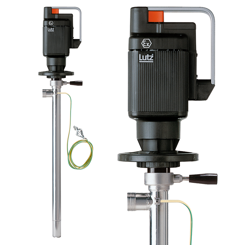 Drum pump for residual emptying - Solvent